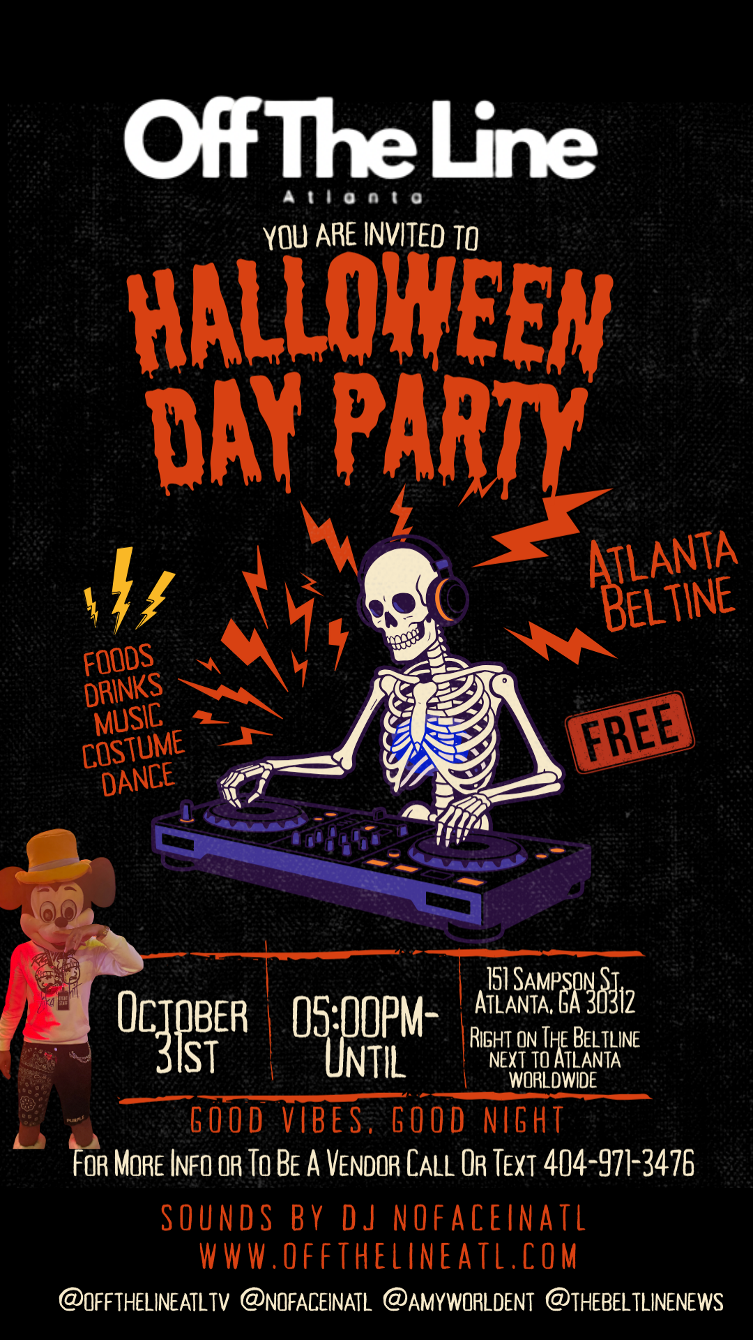 Free ATL Beltline Halloween Day Party