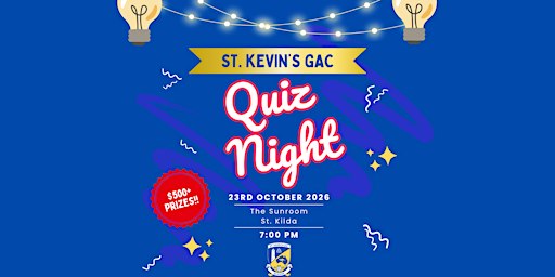 St Kevin’s GAC Quiz Night 2026