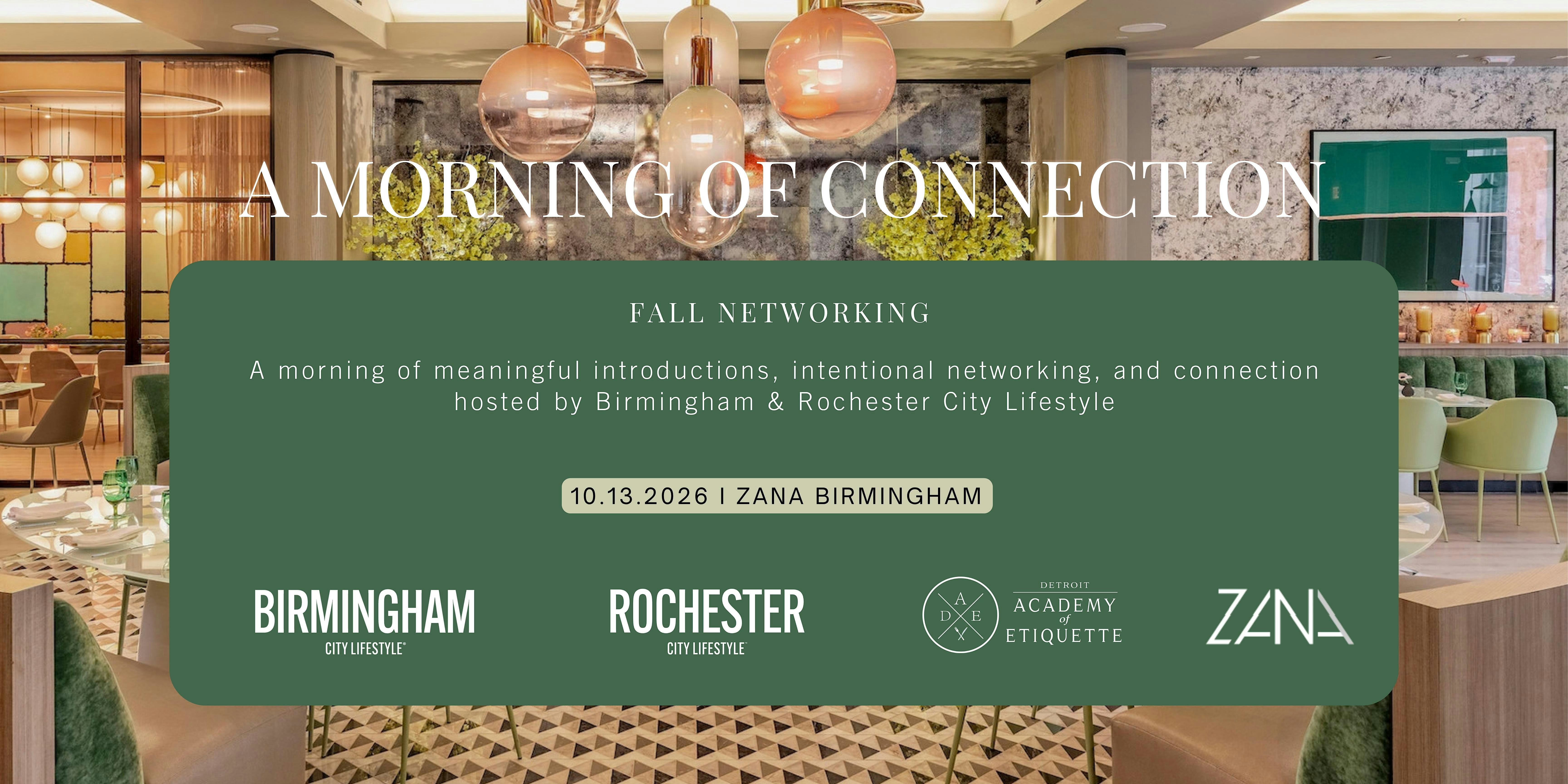 A Morning of Connection: Birmingham + Rochester City Lifestyle Networking
