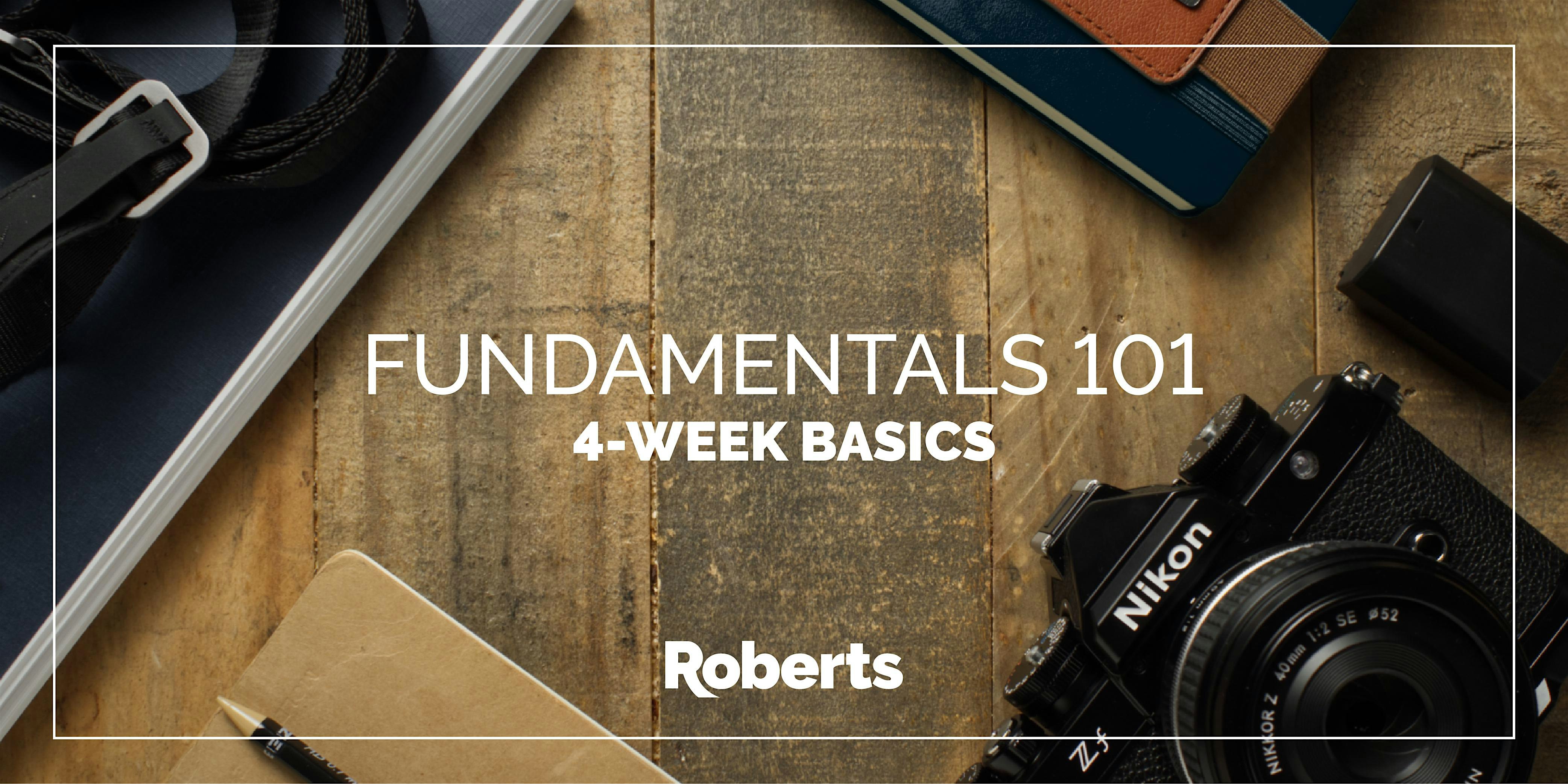 4 WEEK FUNDAMENTALS OF PHOTOGRAPHY: OCTOBER  5, 12,19, 26     - FISHERS
