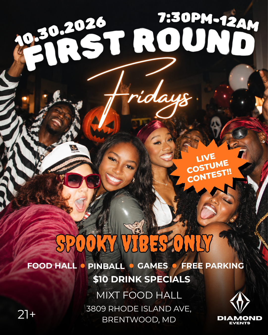 First Round Fridays: Spooky Vibes Only!
