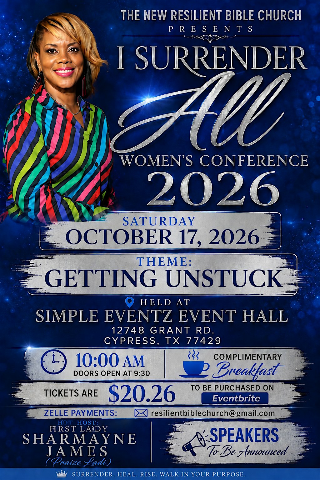 "I Surrender All Women's Conference 2026" Theme: Getting Unstuck