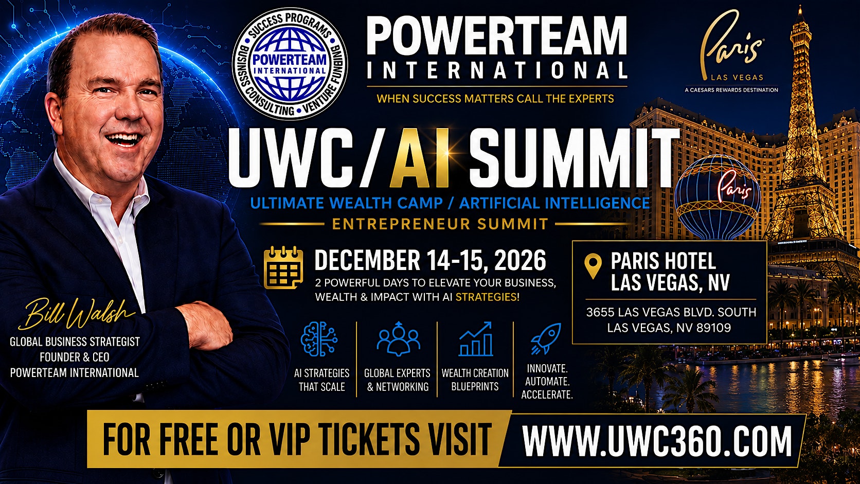 UWC/Ai & Digital Marketing Summit - Paris Hotel Las Vegas