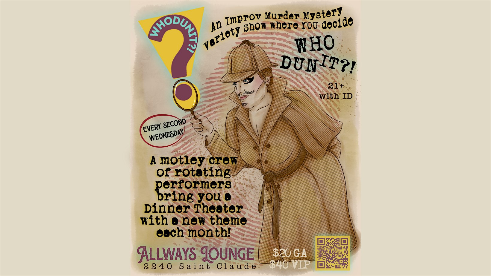 Whodunit!? An Improv Murder Mystery where You get to choose WHO DUN IT?