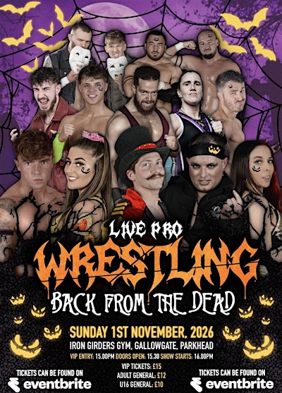 Live Pro Wrestling - Back From The Dead