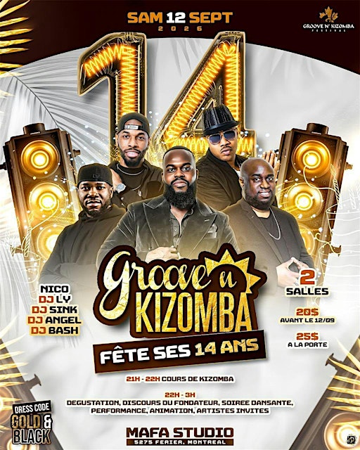 GROOVE N' KIZOMBA  (GNK) 14TH  ANNIVERSARY CELEBRATION