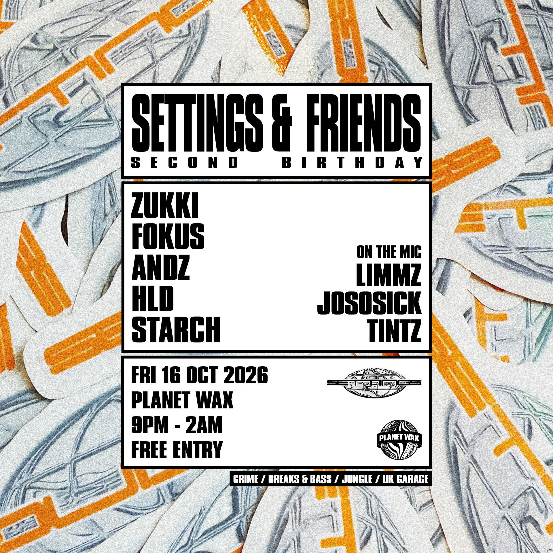 SETTINGS & FRIENDS: SECOND BIRTHDAY