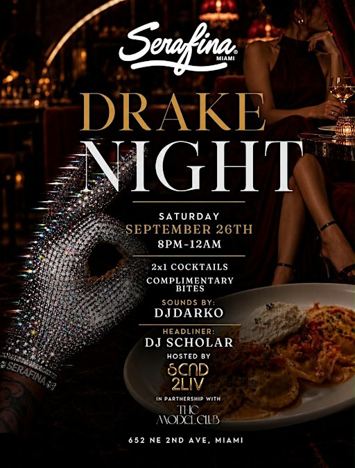 Drake Night Up At @Serafina