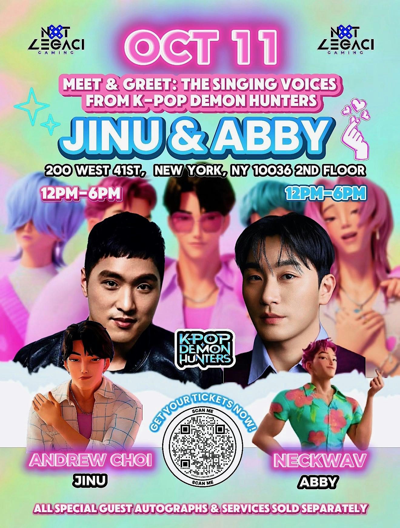 Meet & Greet: JINU & ABBY FROM K-POP DEMON HUNTERS
