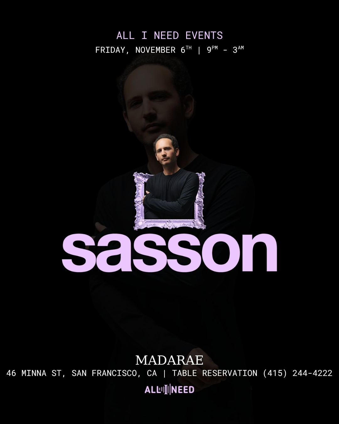 Sasson (FR) at MadaRae Nighclub San Francisco