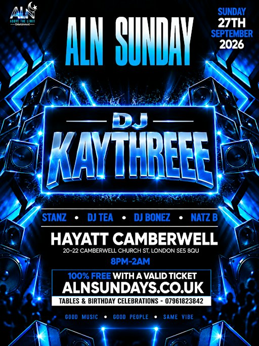 ALN Sundays X  DJ Kaythreee Takeover Mad Influence - Ladies Night