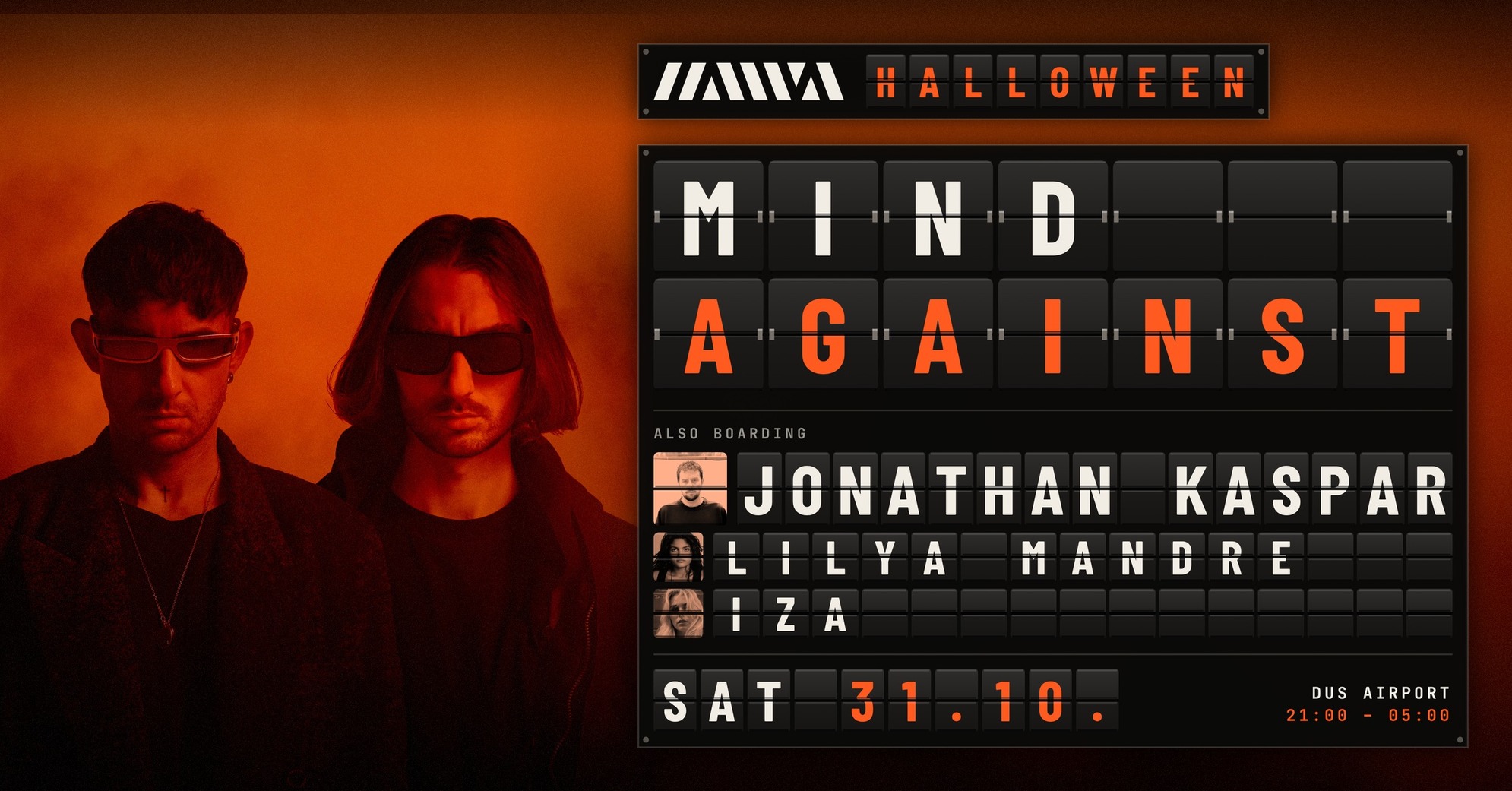 Hawā Halloween w/ Mind Against - Jonathan Kaspar - Lilya Mandre & IZA