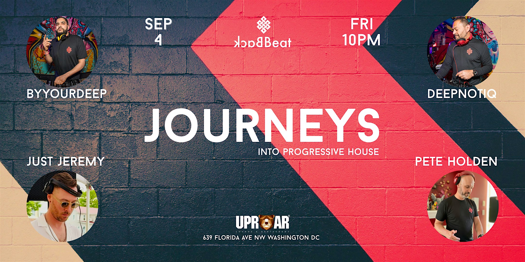 JOURNEYS at Uproar - FREE Progressive House Music party