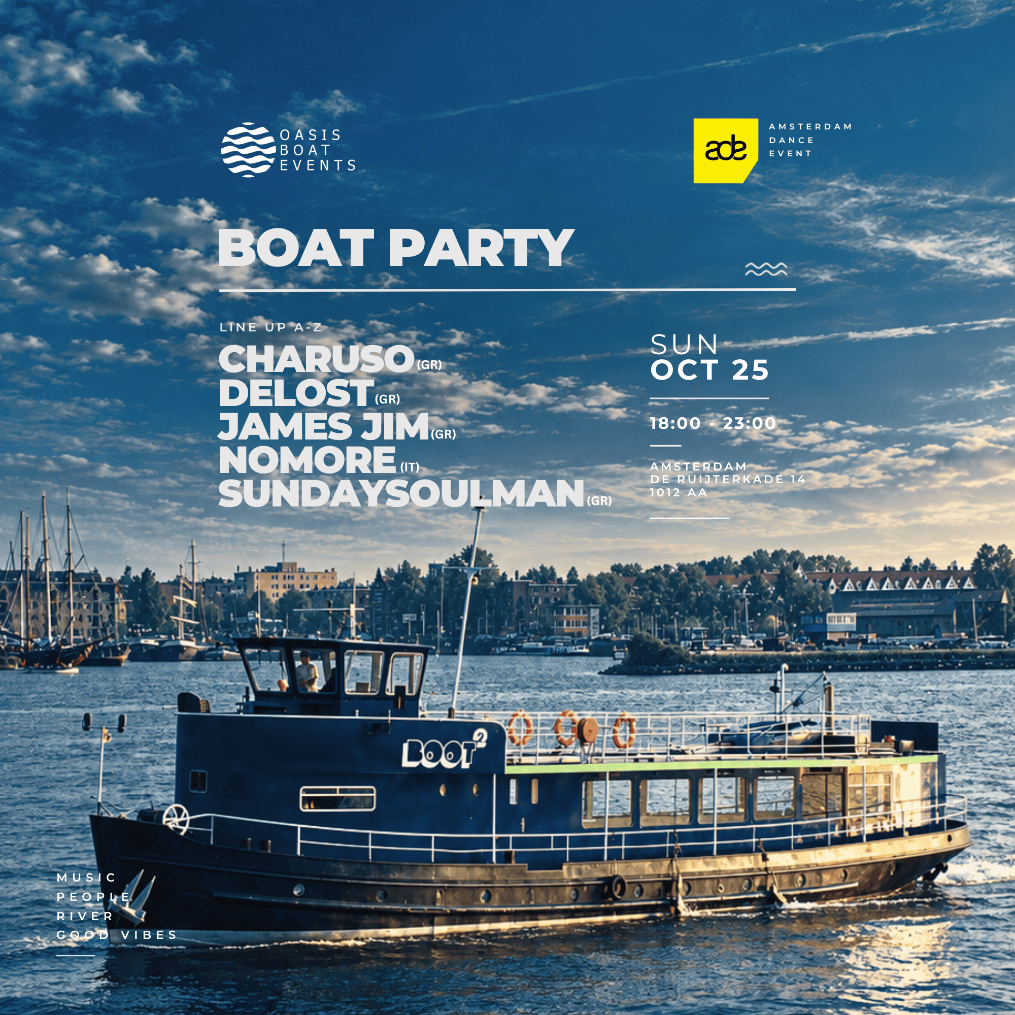 Oasis Boat Events - Amsterdam ADE Boat Party