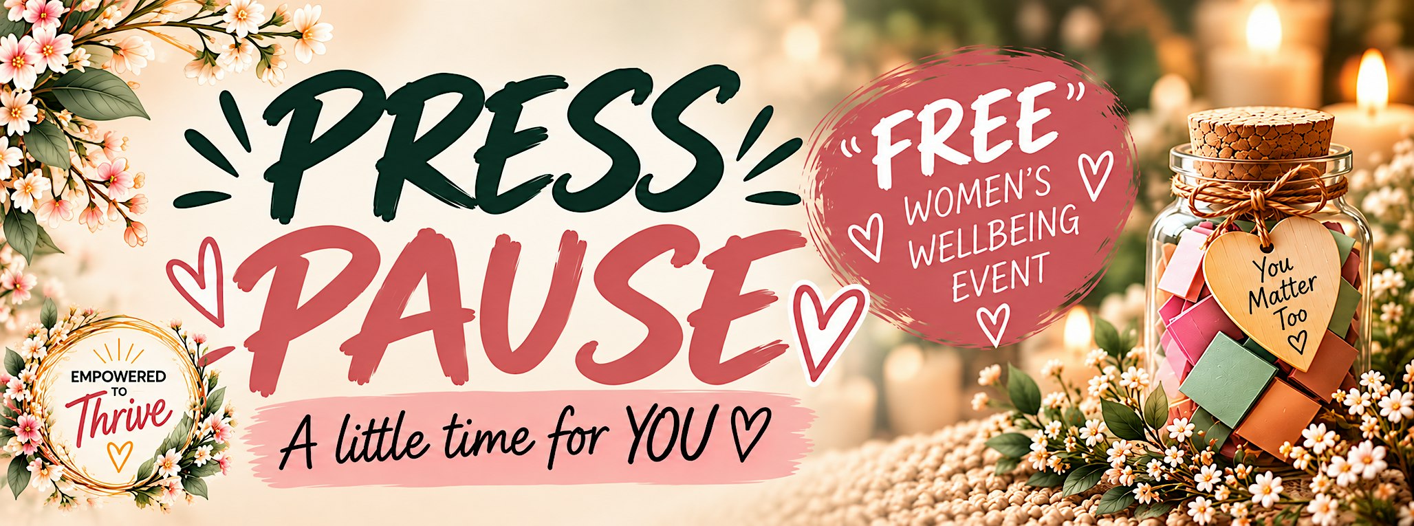 Press Pause Women's Workshop: A Time For YOU!