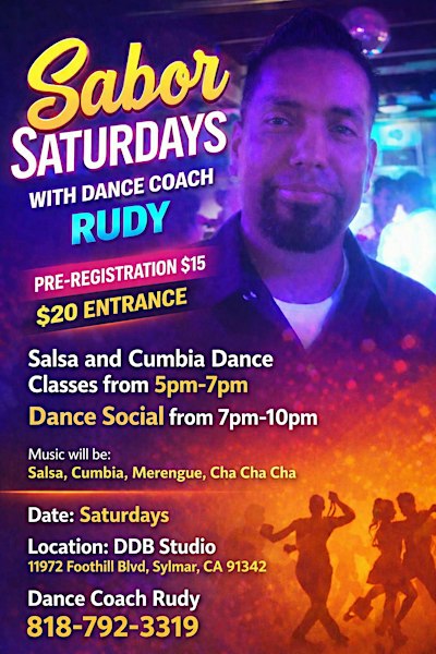 Sabor Saturdays with Dance Coach Rudy in Sylmar, California