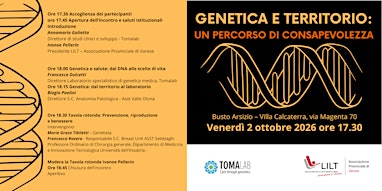 GENETICA E TERRITORIO: PERCORSO DI CONSAPEVOLEZZA