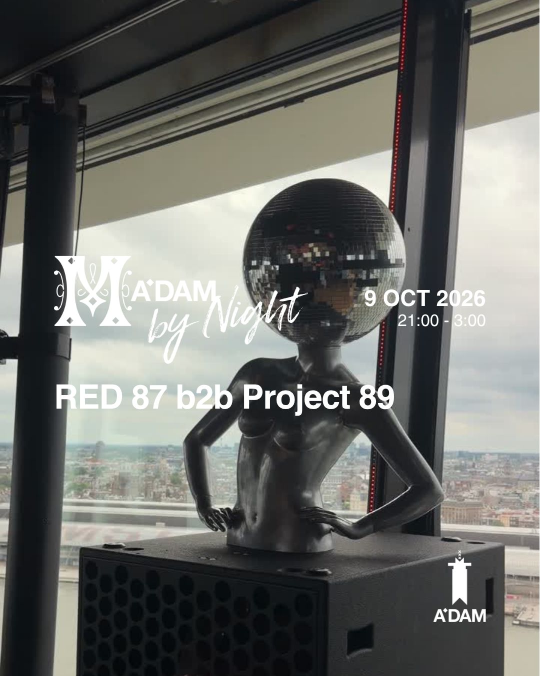 Madam by Night invites: RED 87 b2b Project 89 (all night)