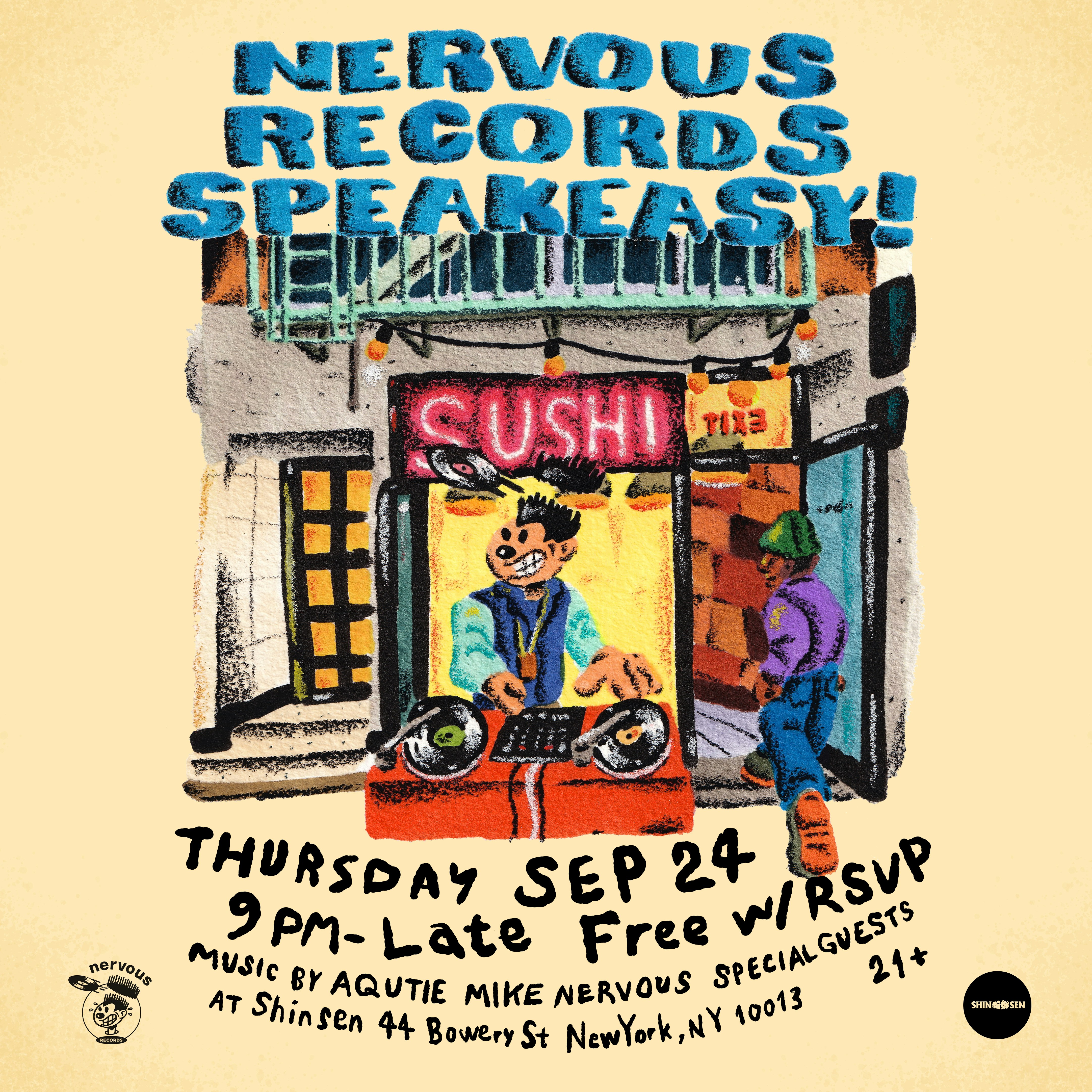 Nervous Records Speakeasy w/ AQUTIE & Mike Nervous