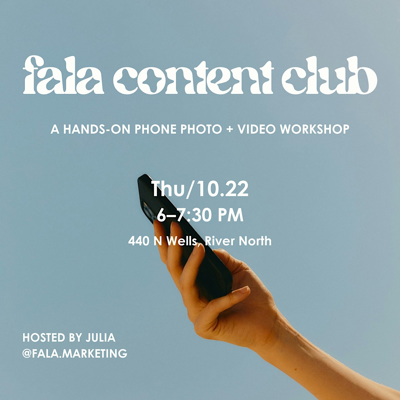 FALA CONTENT CLUB: A Hands-On Phone Photo + Video Workshop