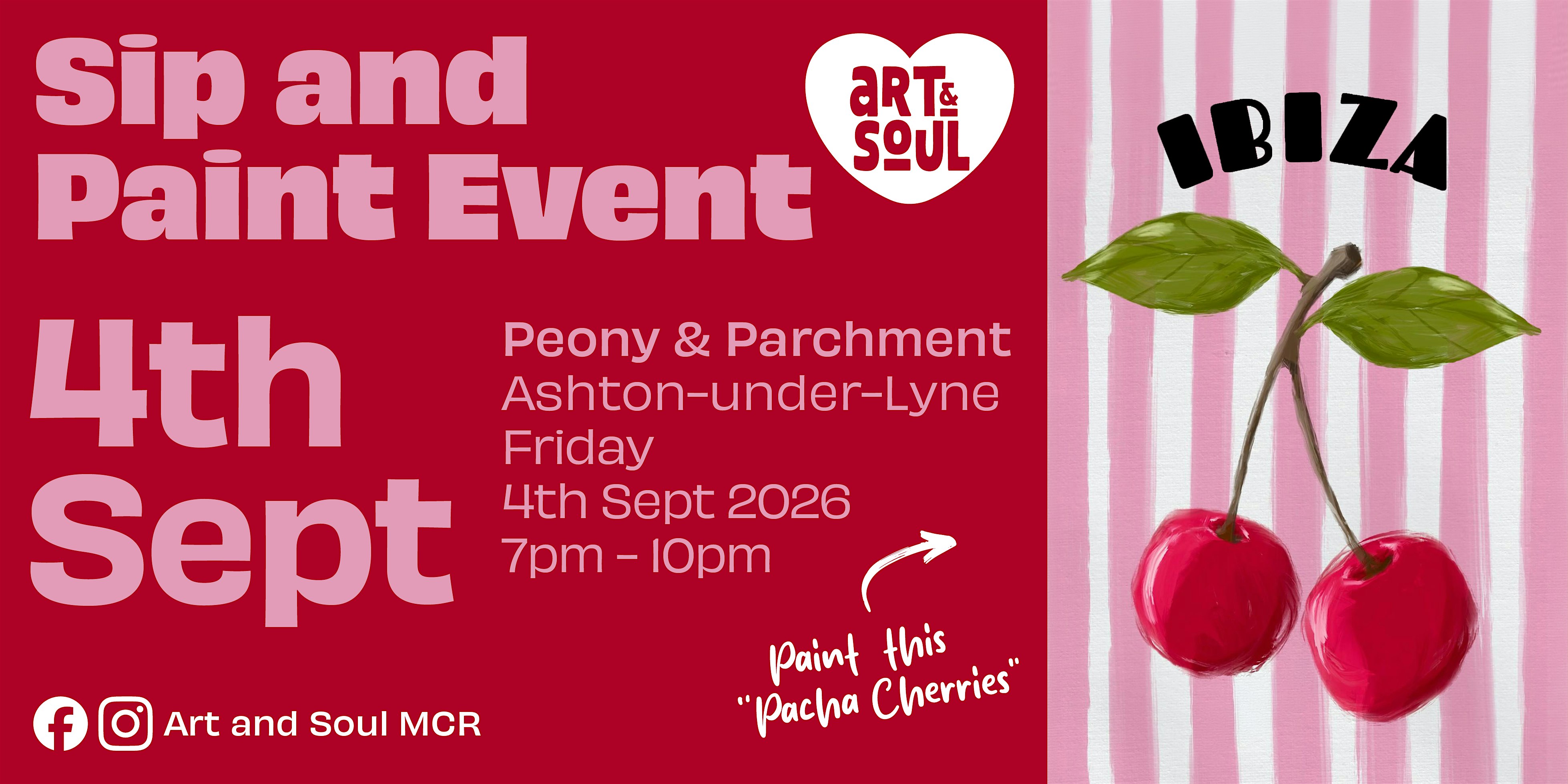 Sip and Paint Night at Peony & Parchment, Ashton-under-Lyne