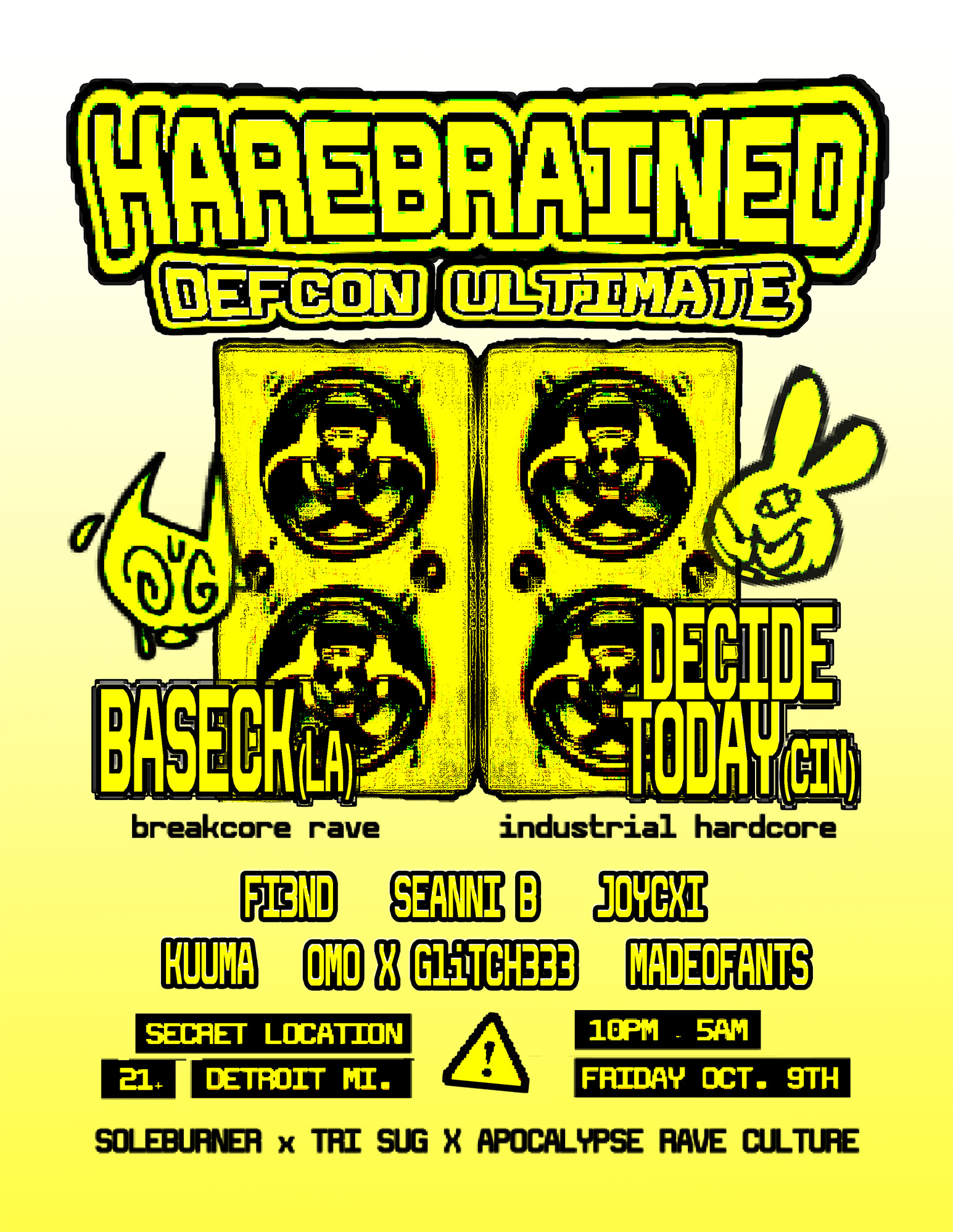 HAREBRAINED: DEFCON ULTIMATE / Breakcore, Hardstyle, and Hyperpop Hits 4 Lovers & Frenemies