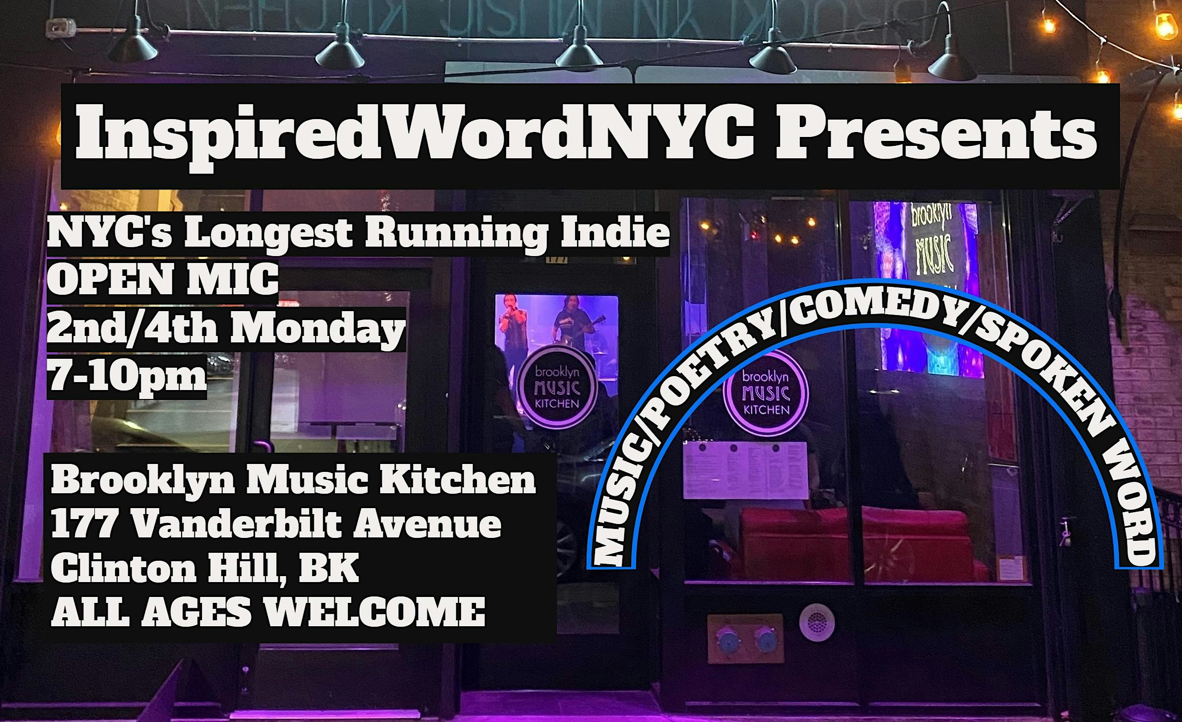 Monday Night LIVE Showcase & Open Mic at the Brooklyn Music Kitchen