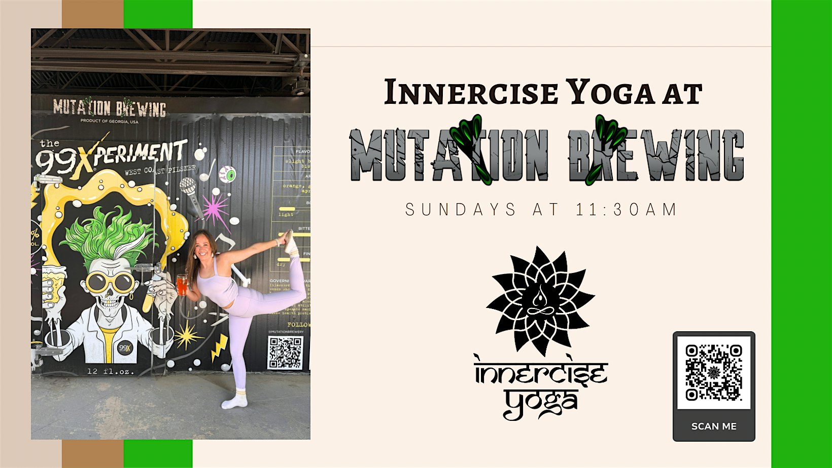 Innercise Yoga at Mutation Brewing - September