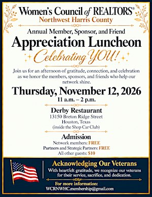 WCR Northwest Harris County Annual Appreciation Luncheon