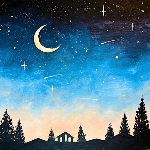 Sip & Paint at Wiper and True Taproom, Bristol - "Celestial Moon"