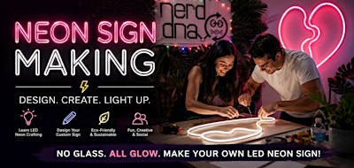 LED Neon Sign Making in a Art Studio