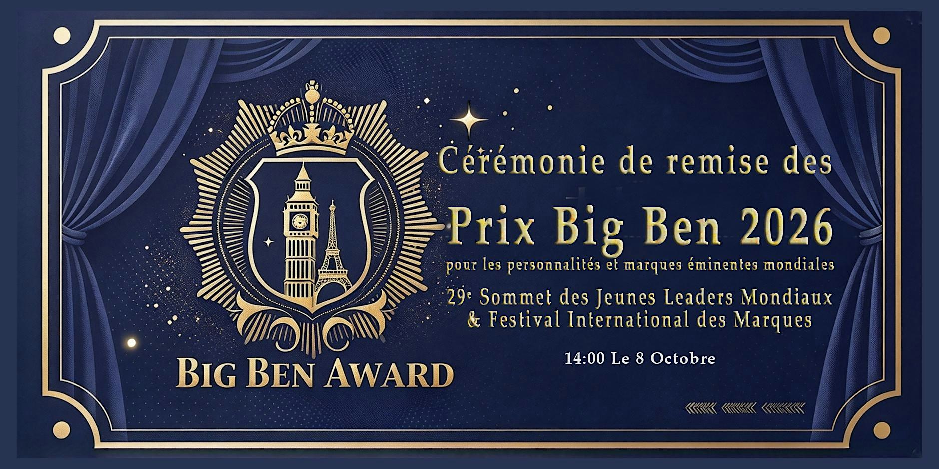 2026 Big Ben Award Global Outstanding Ceremony France