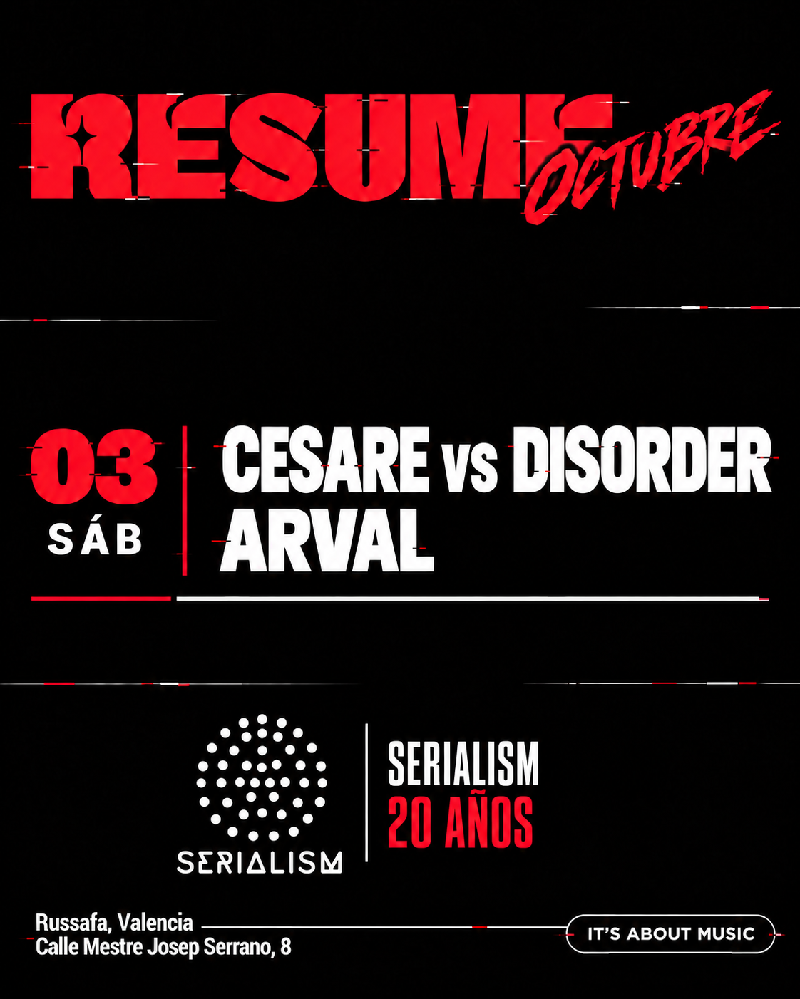 Cesare vs Disorder + Arval and pls Serialism Records 20 años