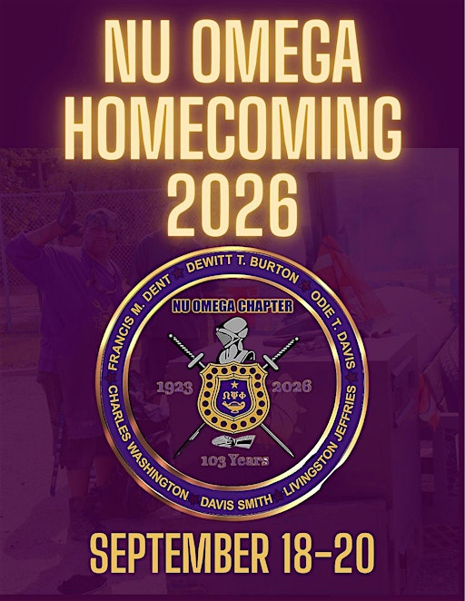 Nu Omega Homecoming 2026 Tailgate and Music Experience