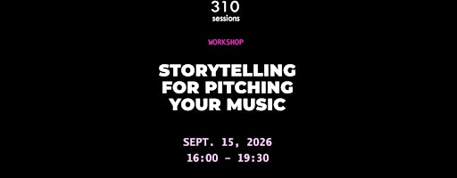 Storytelling for pitching your music