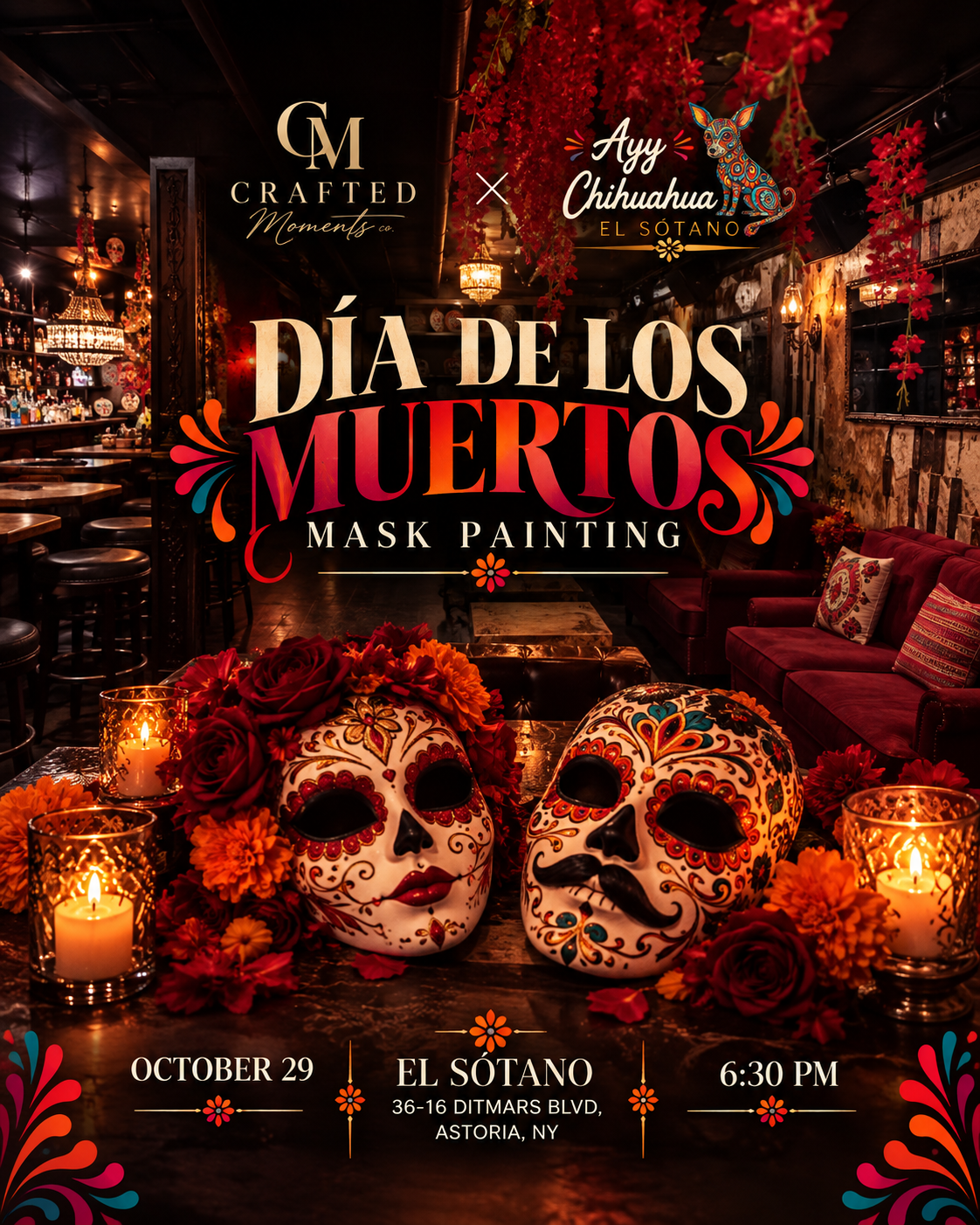 Día de Muertos — Mask Painting Night 💀🌹