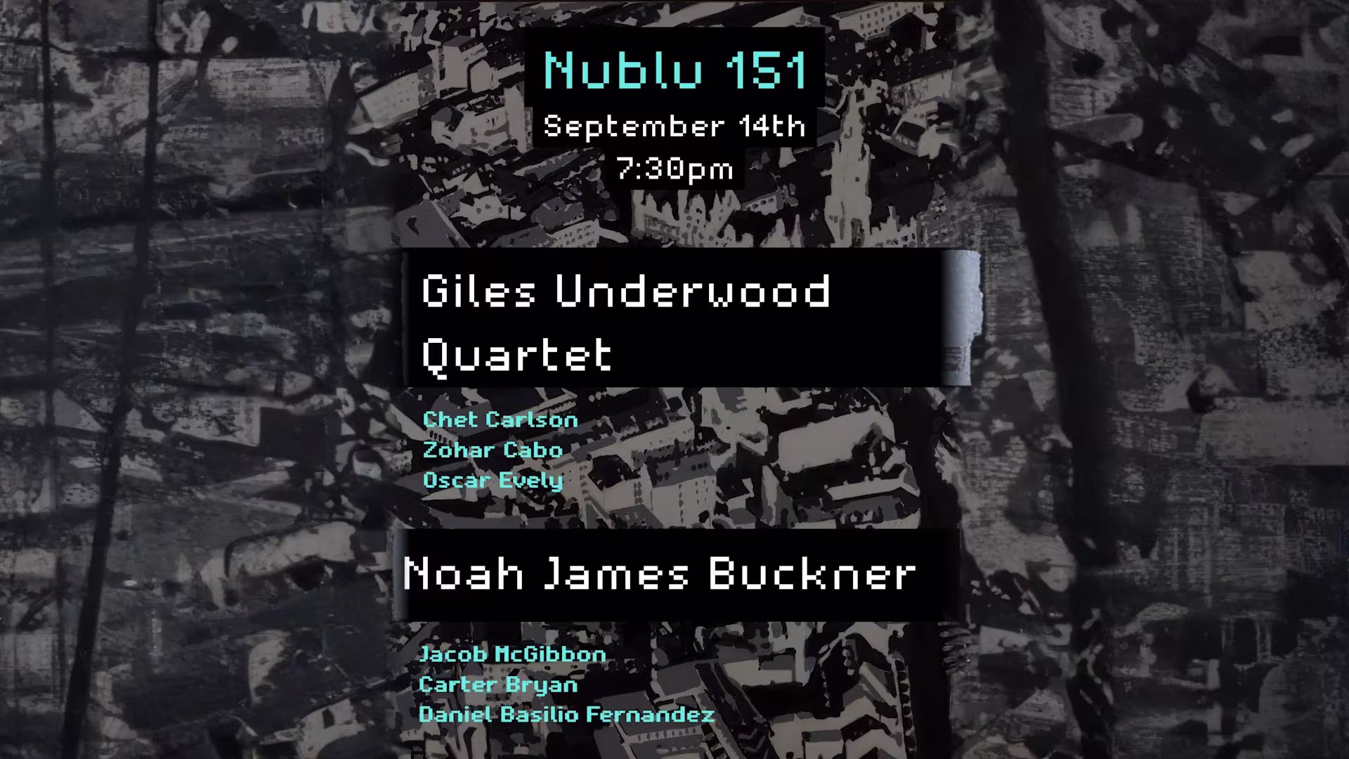 Giles Underwood Quartet & Noah James Buckner