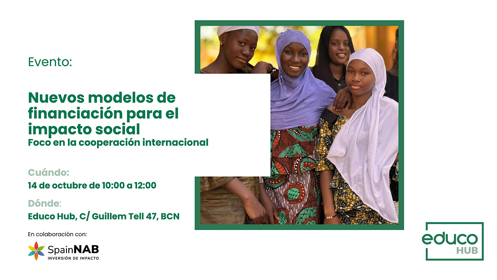Nuevos modelos de financiación para el impacto social.