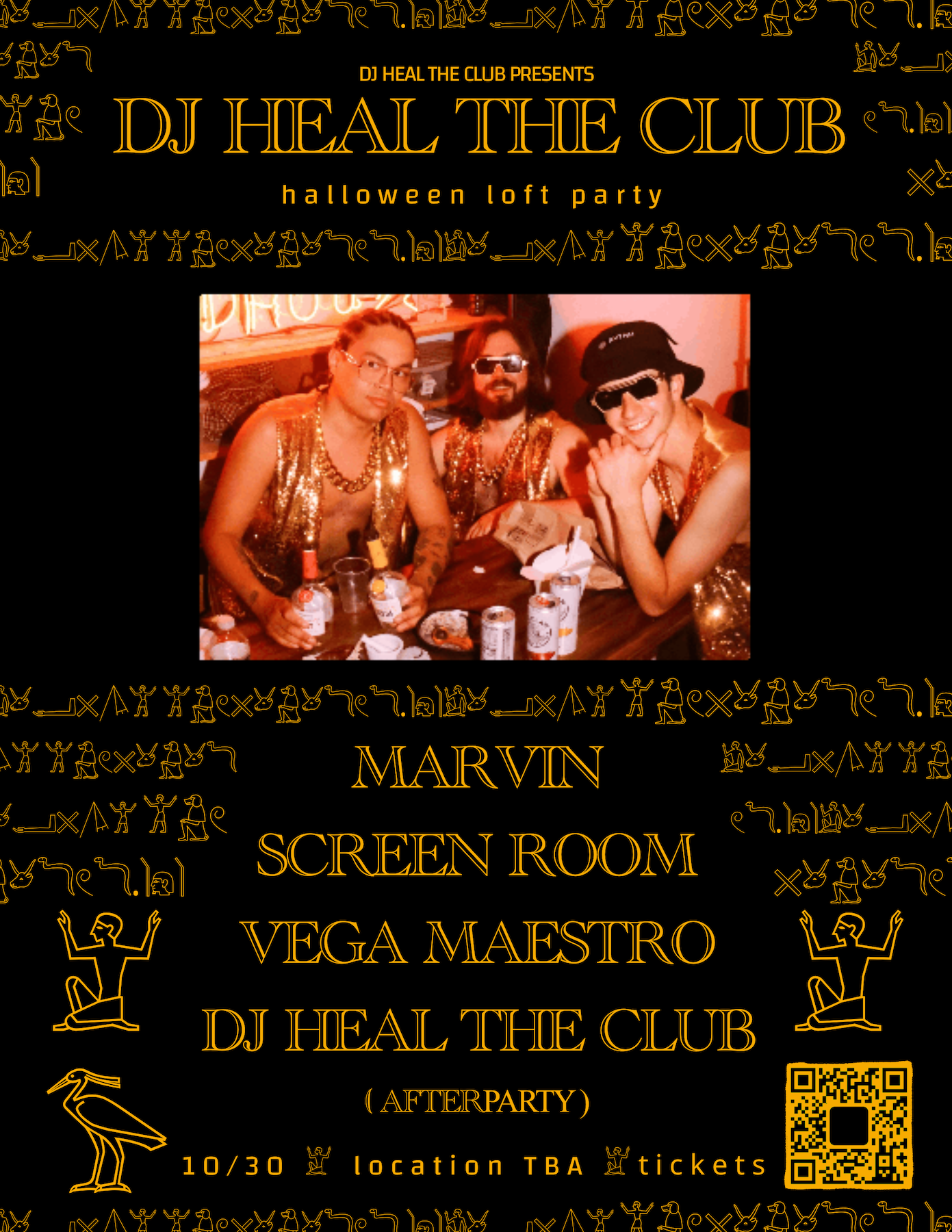 DJ heal the club's halloween loft party