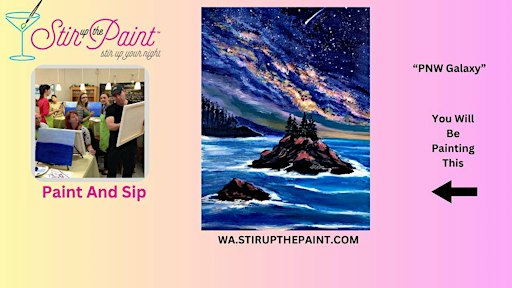 Seattle Paint and Sip, Paint Party, Paint Night  With Stir Up The Paint