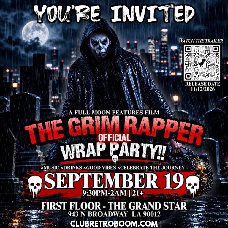 THE GRIM RAPPER OFFICIAL WRAP PARTY!