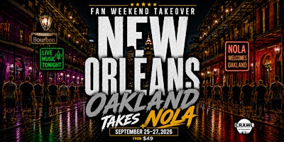Fan Weekend Takeover: Las Vegas Takes New Orleans Sept 25-27
