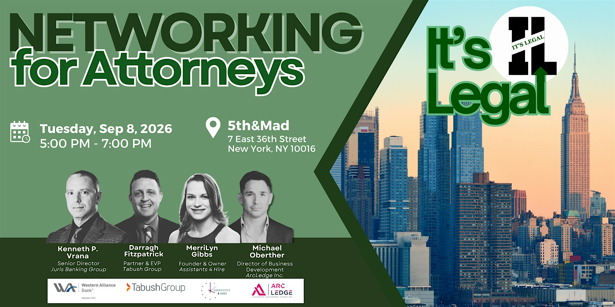 It’s Legal: New York Networking for Attorneys