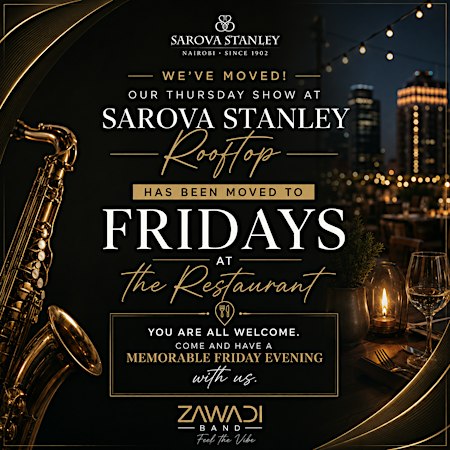 Zawadi Band Performance Fridays at Sarova Stanley