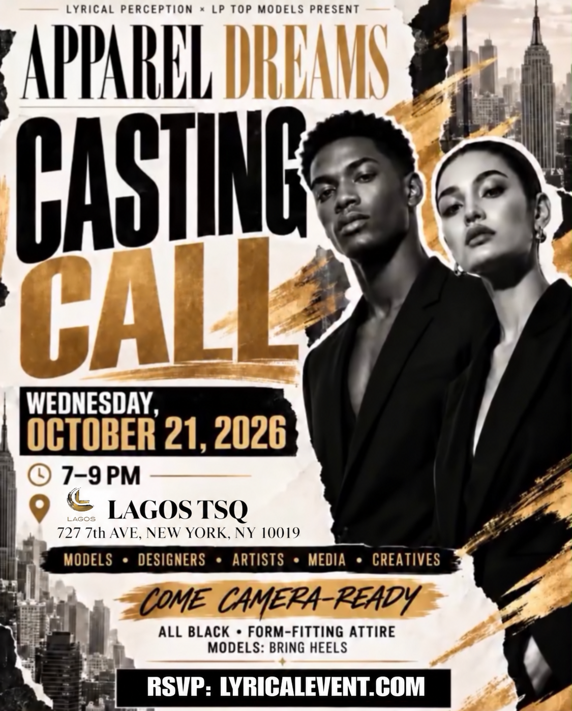 Apparel Dreams Casting Call