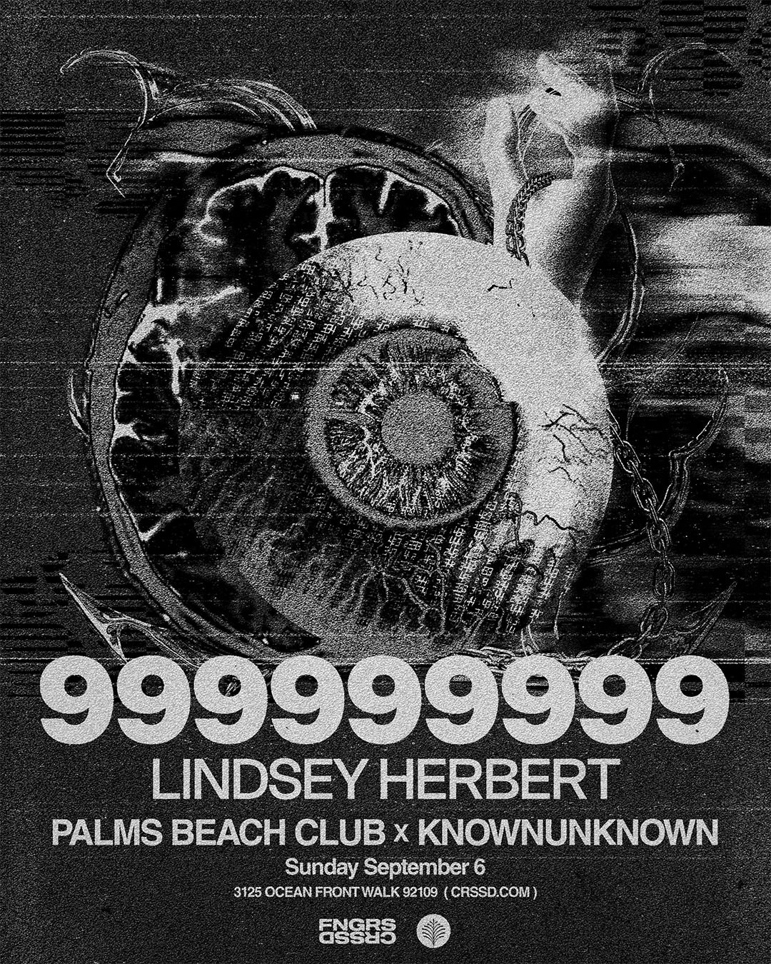 FNGRS CRSSD presents Palms Beach Club with 999999999