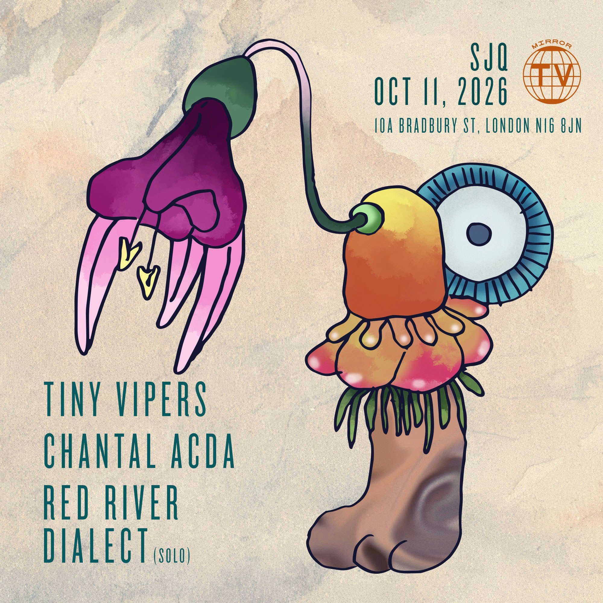 Tiny Vipers + Chantal Acda + Red River Dialect