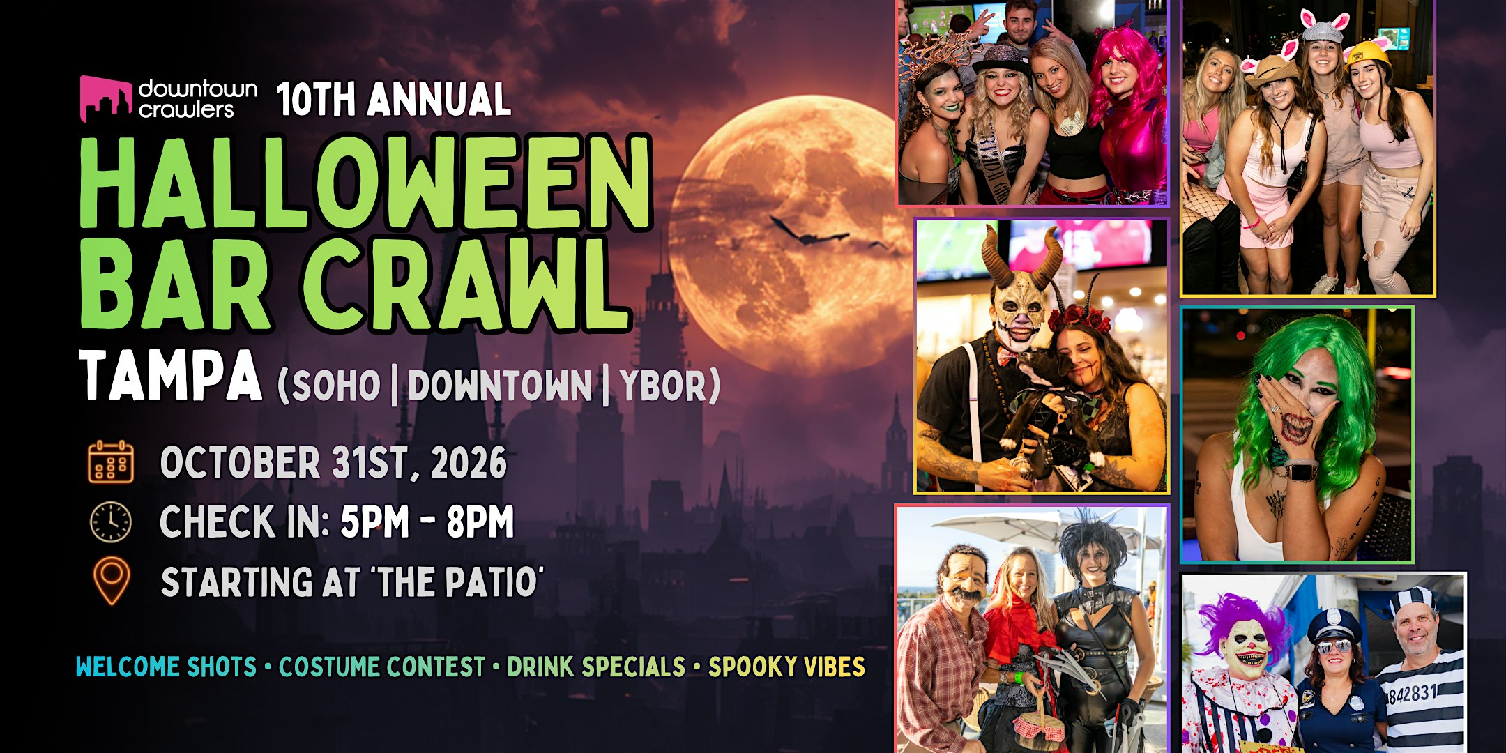 Halloween Bar Crawl 10/31 - SOUTH TAMPA