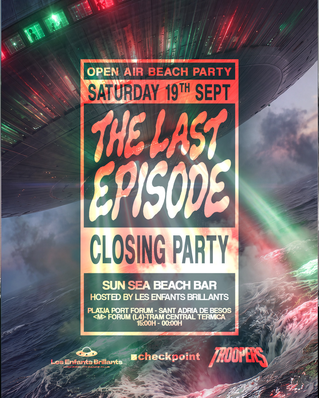 FREE BEACH PARTY CLOSING SUMMER: Les Enfants x ■ Checkpoint x Troopers (LAST EPISODE) 