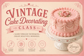 Vintage Cake Decorating Class